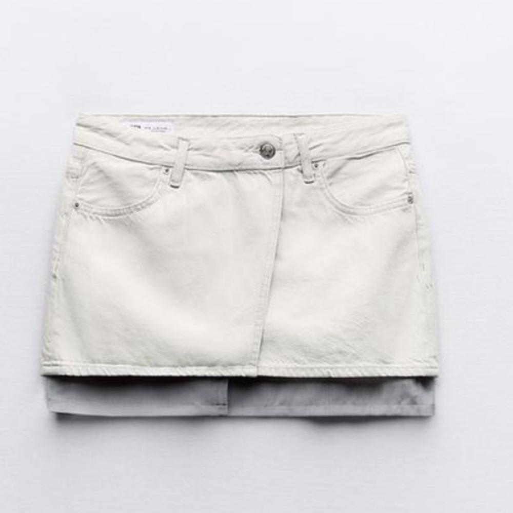 Zara denim mini skirt, TRF